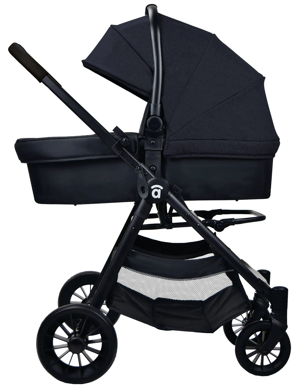 Trio klapvogn sæt (klapvogn+lift+autostol 0+) Sort – Asalvo