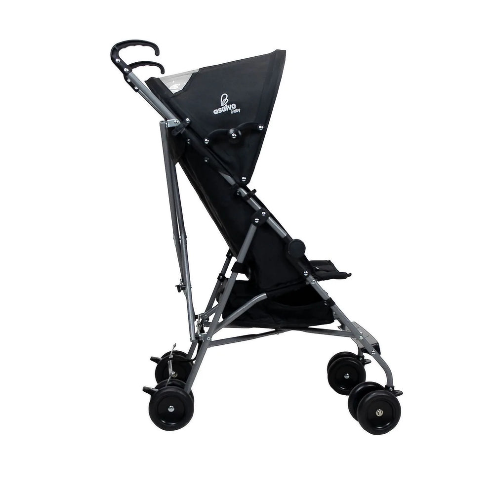 Klapvogn Enzo let 4,9 kg, fast ryglæn, kaleche m. vindue – Asalvo