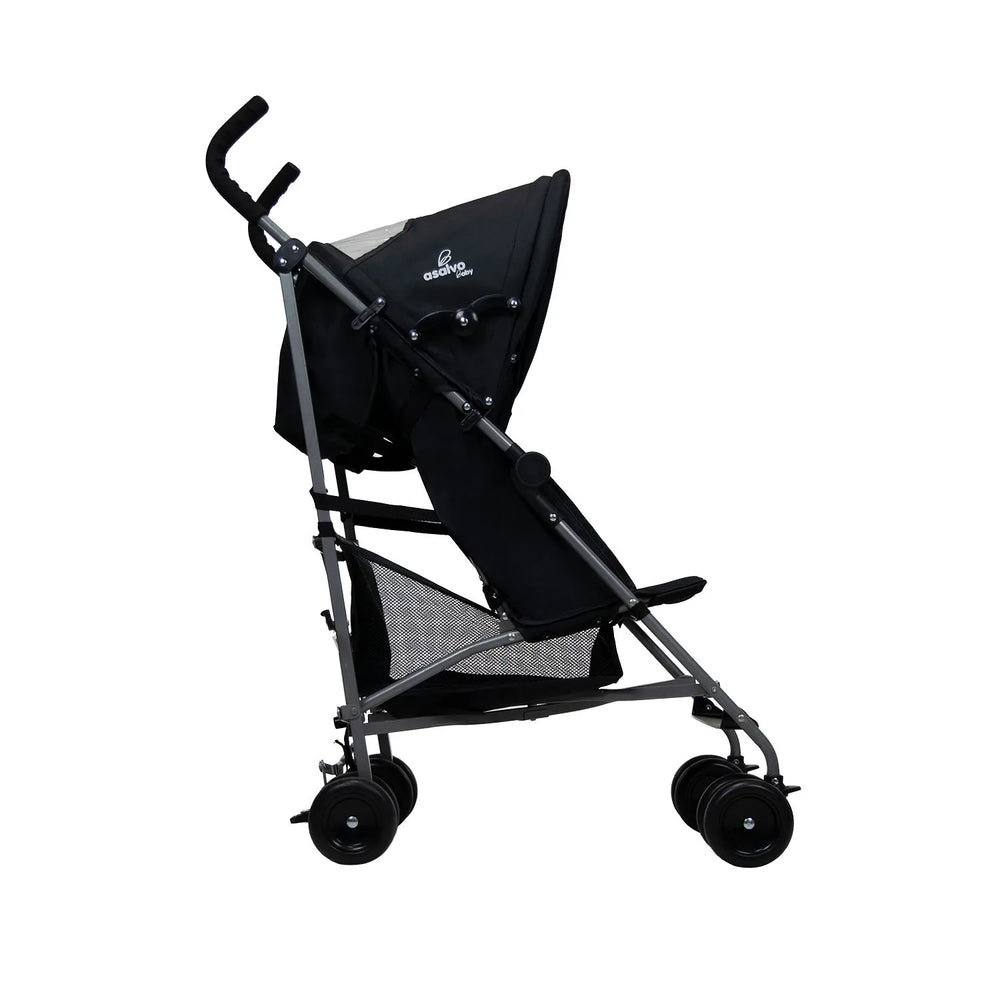 Klapvogn Freedom Justerbar – Sort – Asalvo