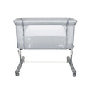 Bedside Crib Mini Calm Kompakt – Grå – Asalvo