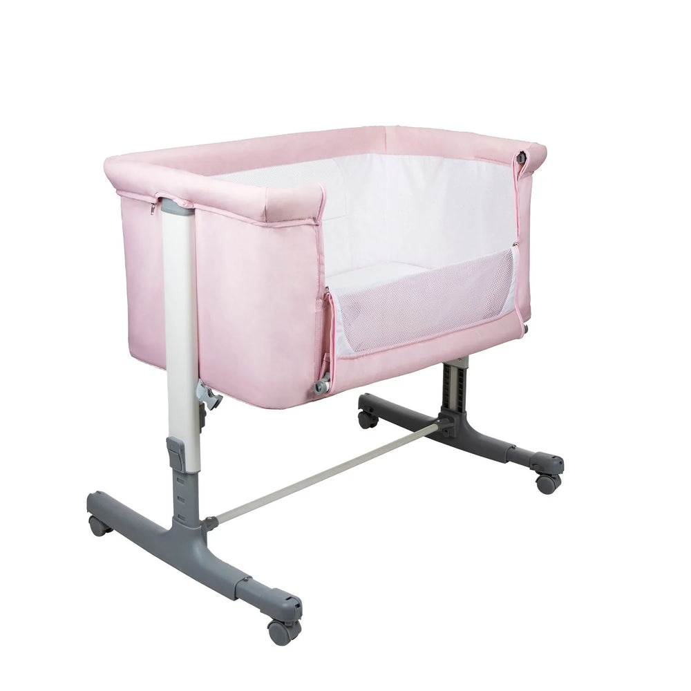 Bedside Crib Mini Calm Kompakt – Pink – Asalvo