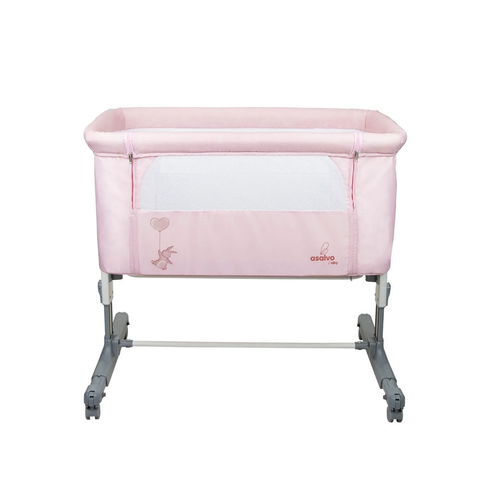 Bedside Crib Mini Calm Kompakt – Pink – Asalvo