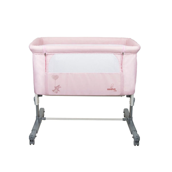 Bedside Crib Mini Calm Kompakt – Pink – Asalvo