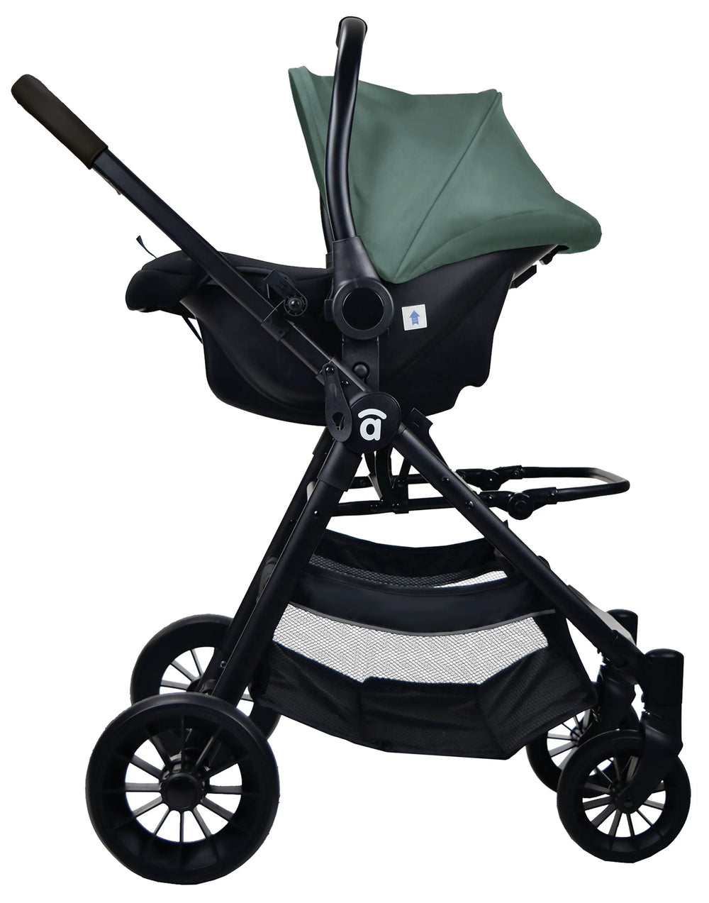 Klapvogn Travel System Ecuador Justerbar – Oliven – Asalvo