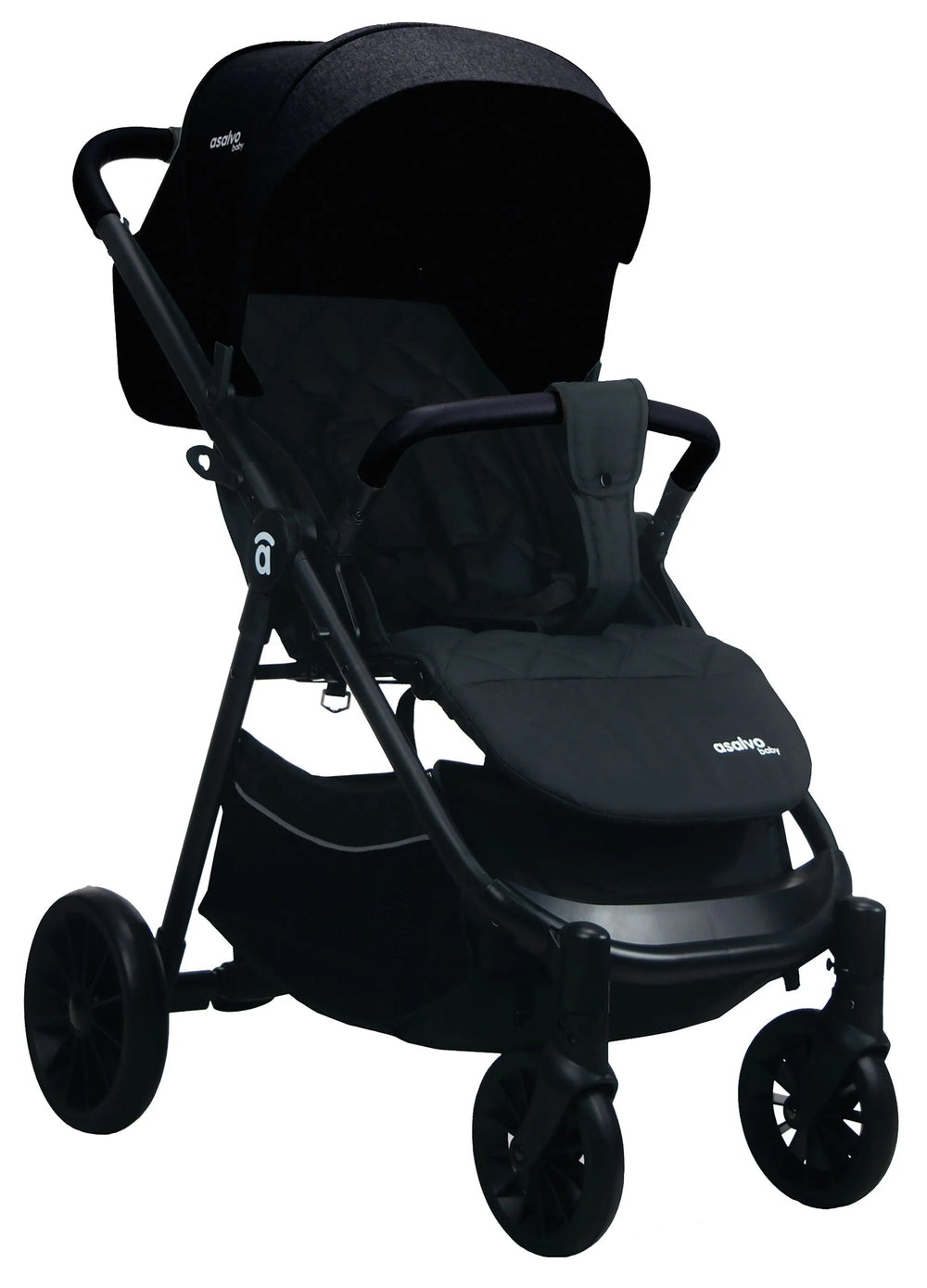 Klapvogn Travel System Ecuador Justerbar – Sort – Asalvo