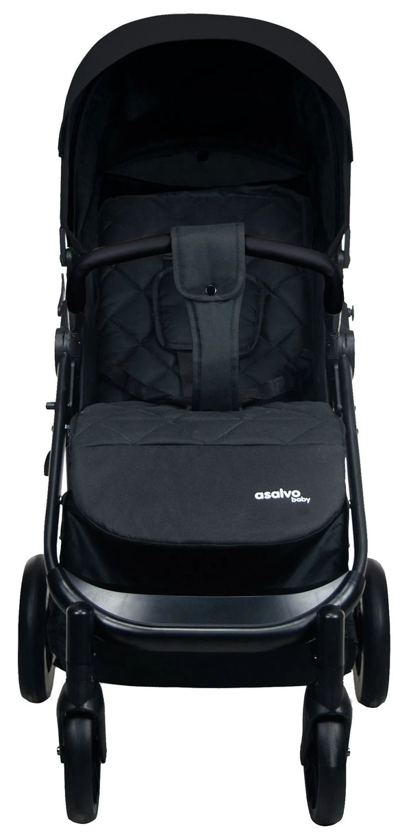 Klapvogn Travel System Ecuador Justerbar – Sort – Asalvo