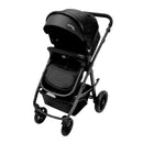 Klapvogn Travel System Oslo 2 Justerbar – sort – Asalvo