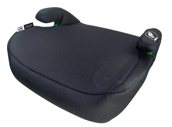 Selepude I-size 125–150 cm, aftageligt vaskbart betræk, sort — Asalvo