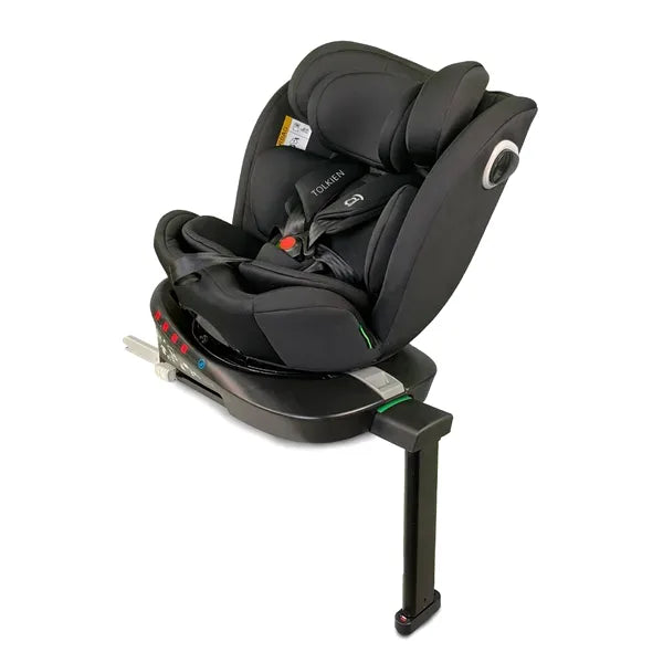 Autostol I-Size 0/1/2/3 med ISOFIX, 360° drej, justerbar nakkestøtte – Asalvo