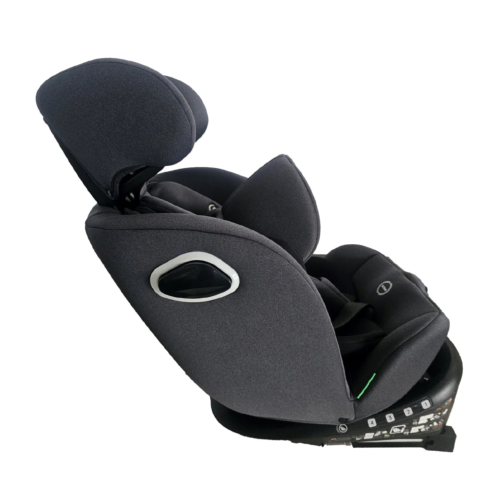 Autostol I-Size 0/1/2/3 med ISOFIX, 360° drej, justerbar nakkestøtte – Asalvo