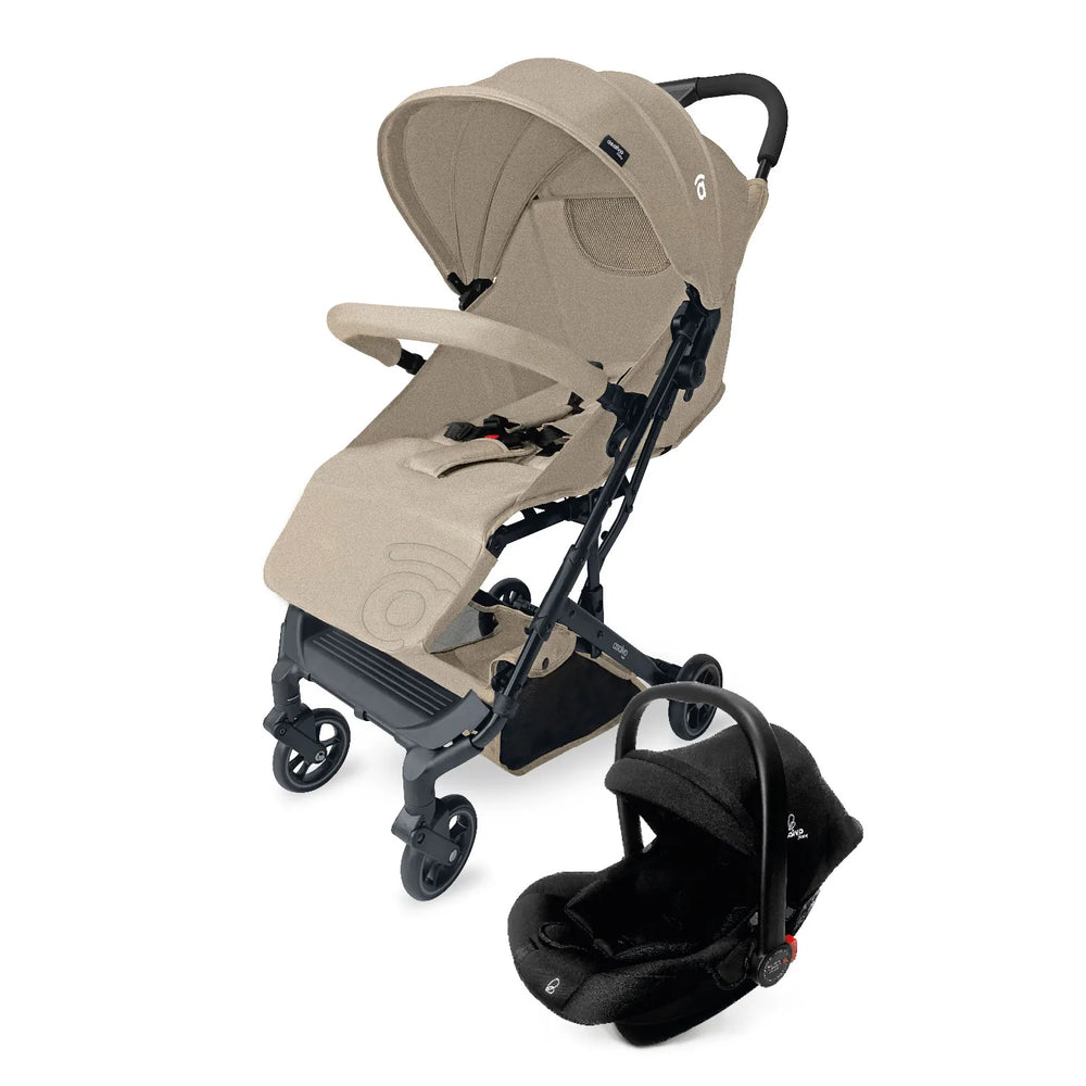 Klapvogn Tumbucto Travel System Justerbar – Beige – Asalvo
