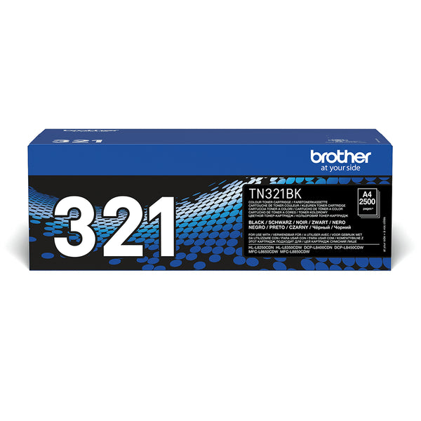 Brother TN 321BK Sort 2500 sider Toner