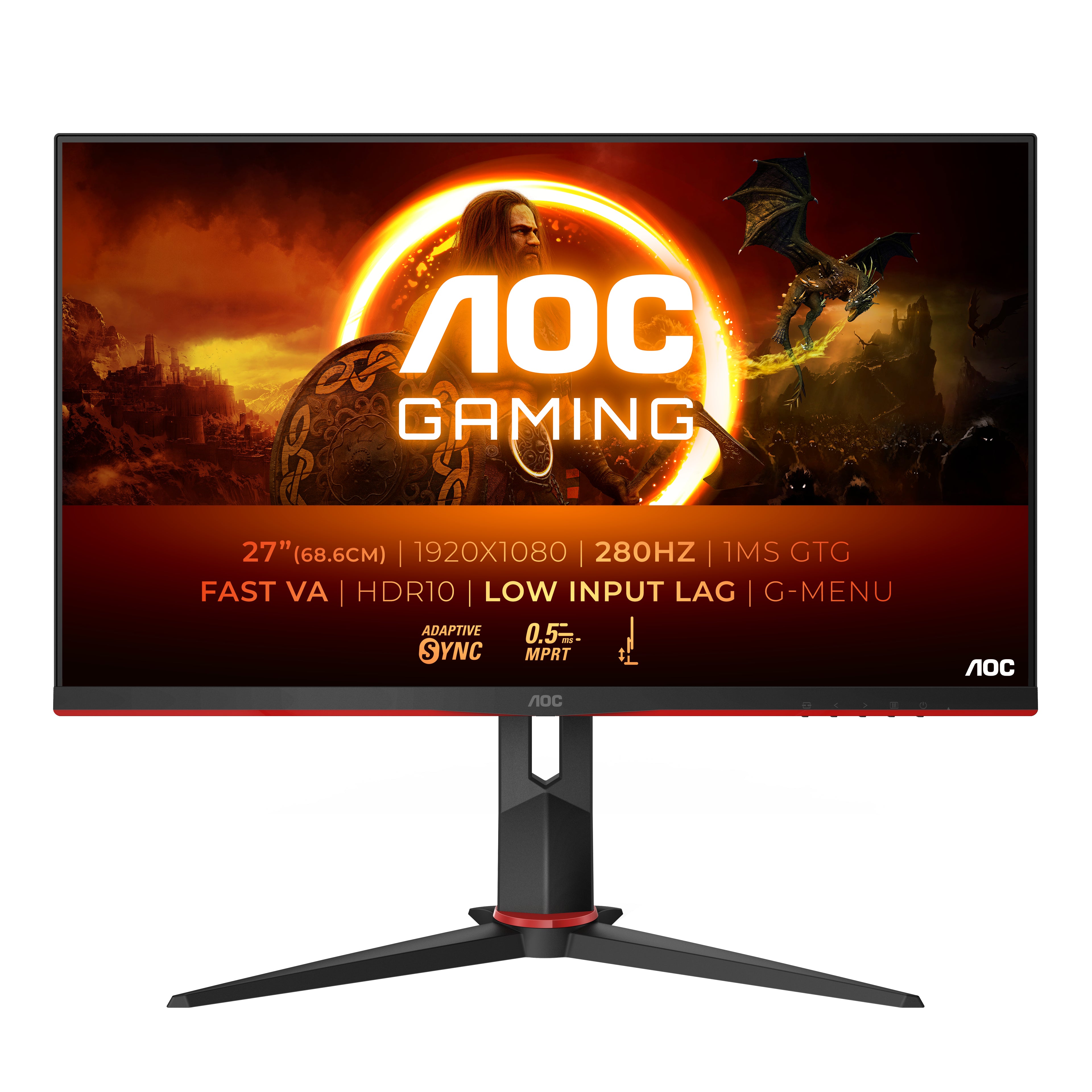 AOC Gaming 27G2ZN3/BK 27 VA 1920 x 1080 (Full HD) HDMI DisplayPort 280Hz