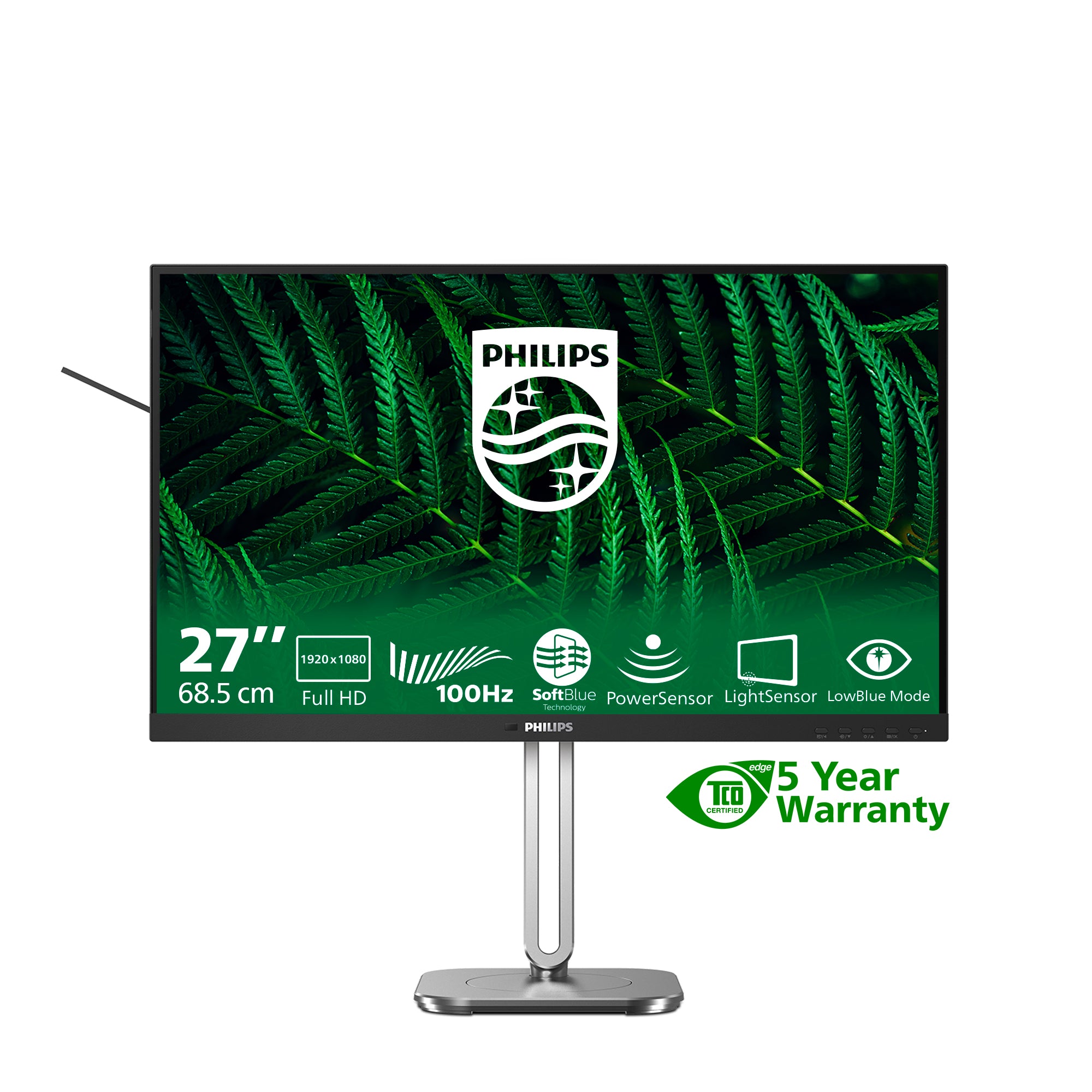 Philips 27B2G5200 27 IPS 1920 x 1080 (Full HD) VGA (HD-15) HDMI DisplayPort 100Hz