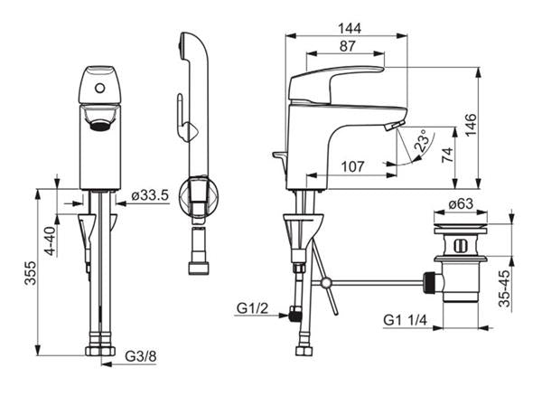Oras Safira håndvaskarmatur