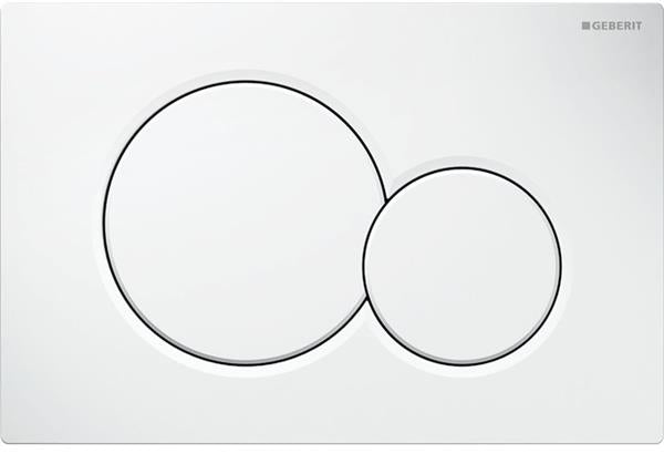 Geberit Sigma 01 betjeningsplade alpinhvid