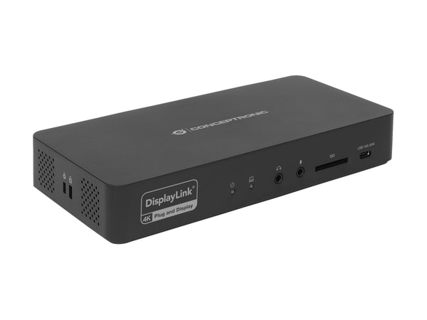 Conceptronic DONN31B dockingstation Ledningsført USB 3.2 Gen 2 (3.1 Gen 2) Type-C Sort