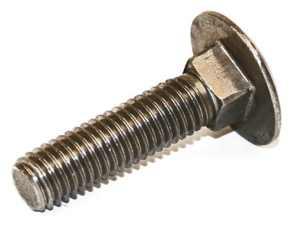 DIN 603 bræddebolt rustfri A2 M6 KL. 70, 25mm - 200stk