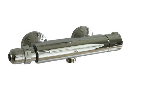 Oras Nova termostatarmatur med mekanisk selvlukkende trykknap