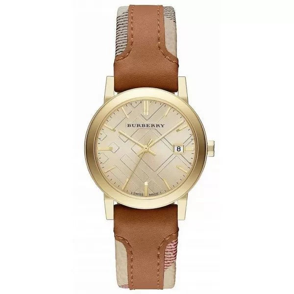 Burberry dameur The City Haymarket 34mm brun Bu9133