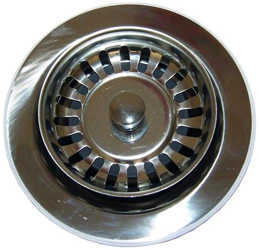 Bundventil med strainer til køkkenvask