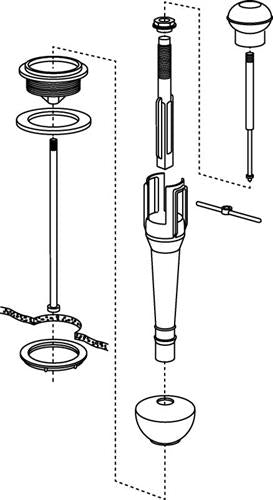 Gustavsberg Børnetoilet bundventil