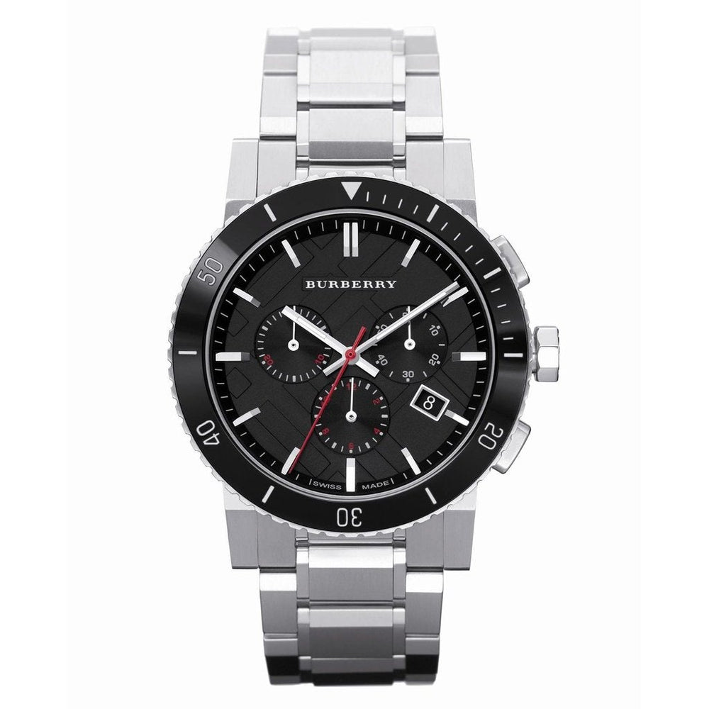 Burberry herreur Chronograph The City sølv Bu9380