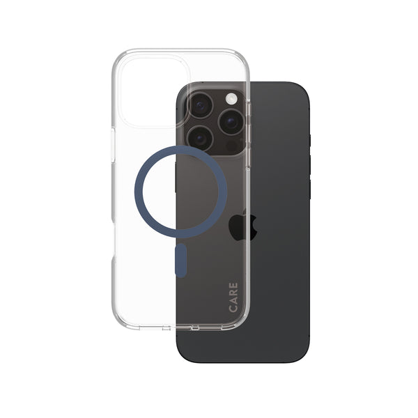 CARE by PanzerGlass Urban Combat Beskyttelsescover Blå Gennemsigtig Apple iPhone 16 Pro Max