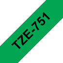 Brother TZe 751 Lamineret bånd (2,4 cm x 8 m) 1kassette(r)