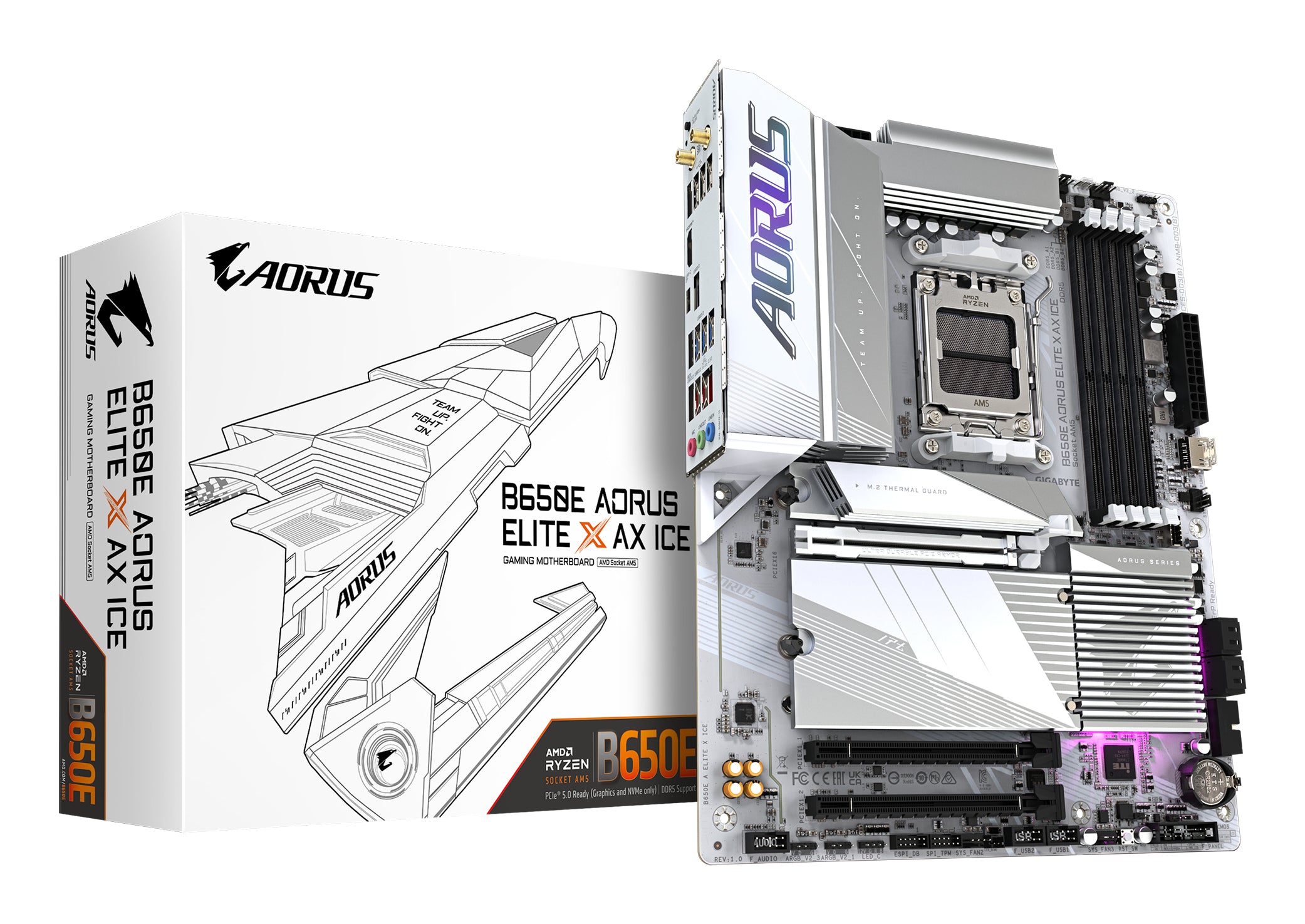 AORUS B650E ELITE X AX ICE ATX Socket AM5 AMD B650