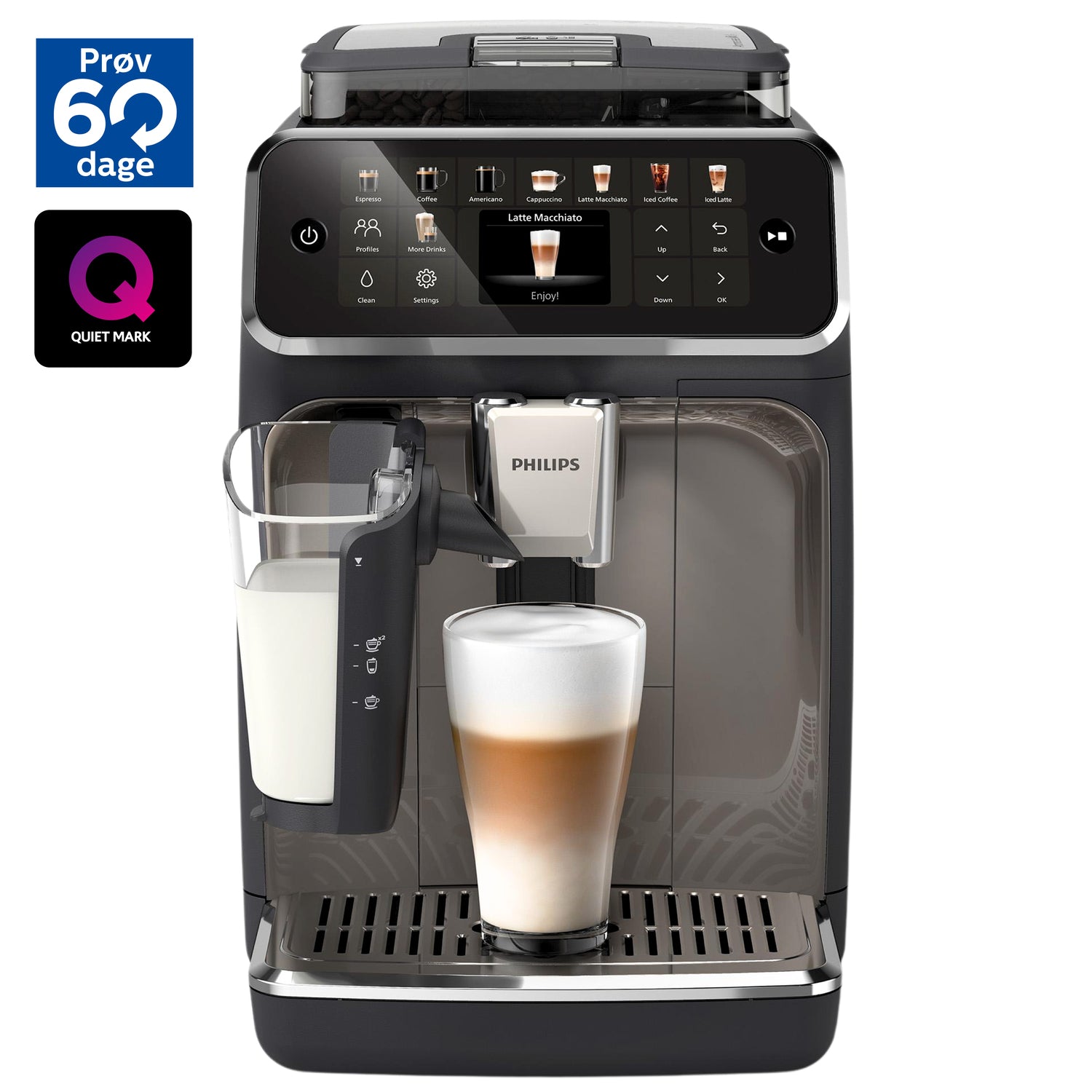 Philips Series 5500 EP5549/70 Automatisk kaffemaskine Sort
