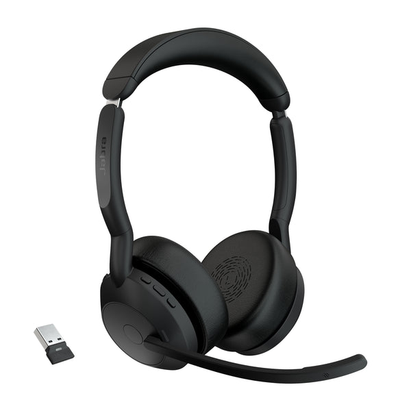 Jabra Evolve2 55 UC Stereo Trådløs Headset Sort