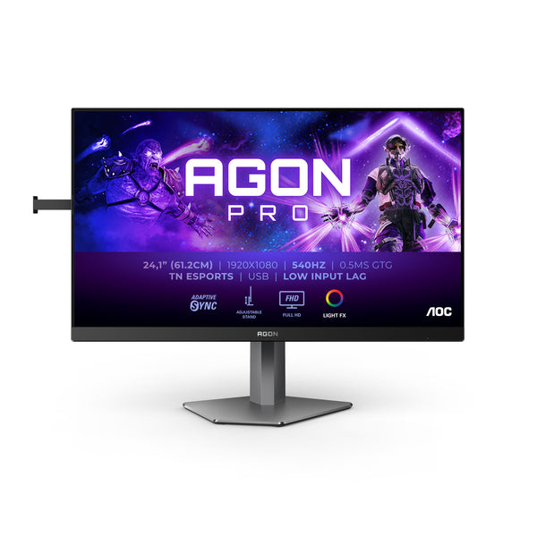 AOC AGON PRO AG246FK 24 1920 x 1080 (Full HD) HDMI DisplayPort 540Hz Pivot Skærm