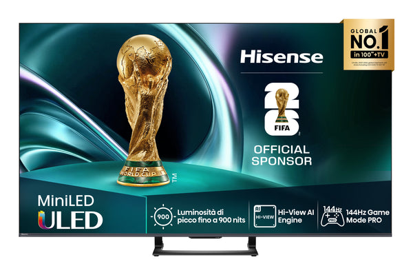 Hisense 55U7Q 55 4K UHD (2160p) Sort Trækulsgrå