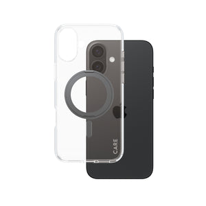 PanzerGlass CARE Kickstand Sort til Apple iPhone 16 Plus