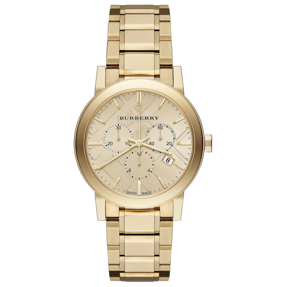 dameur guldfarvet rustfrit stål Chronograph Burberry Bu9753