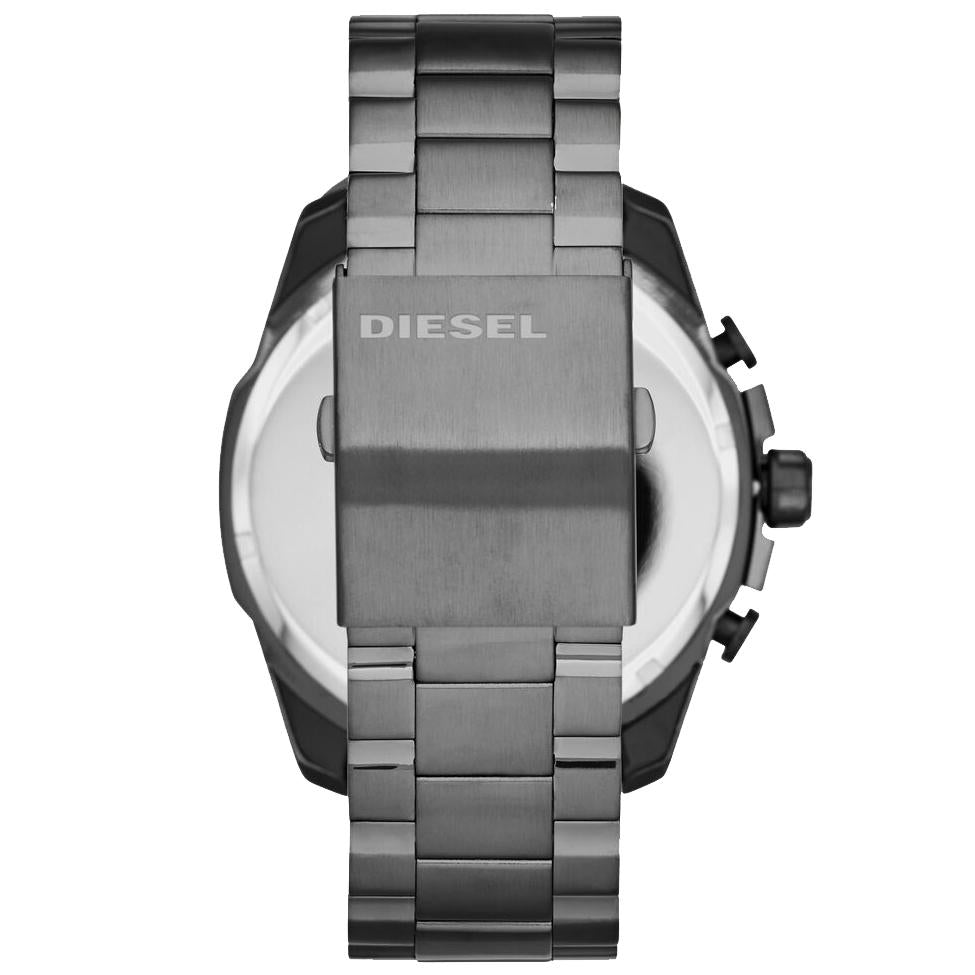 Diesel Dz4329 Men S sølv Mega Chief Chronograph ur