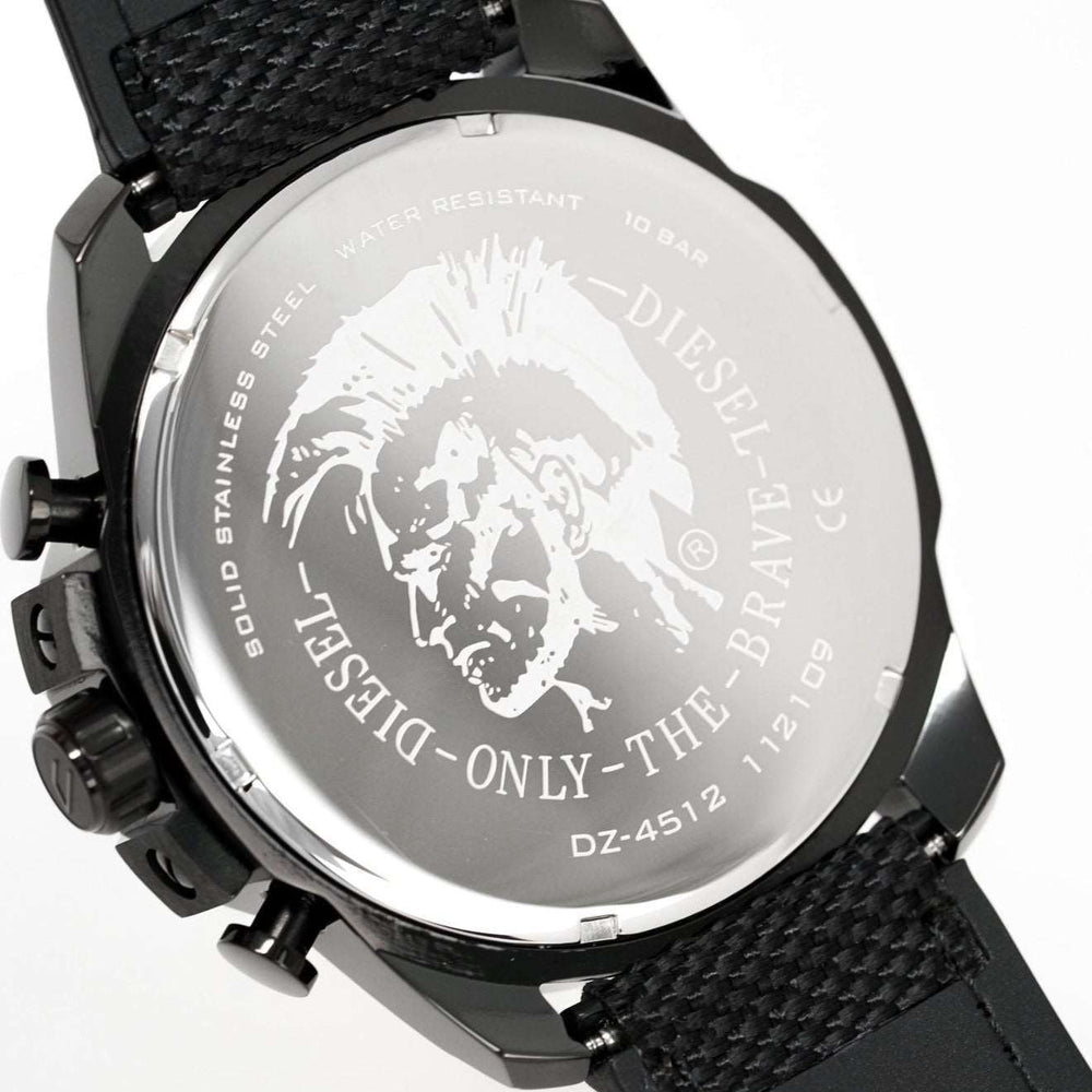 Diesel Dz4512 Men S Chronograph Mega Chief sort gråt ur