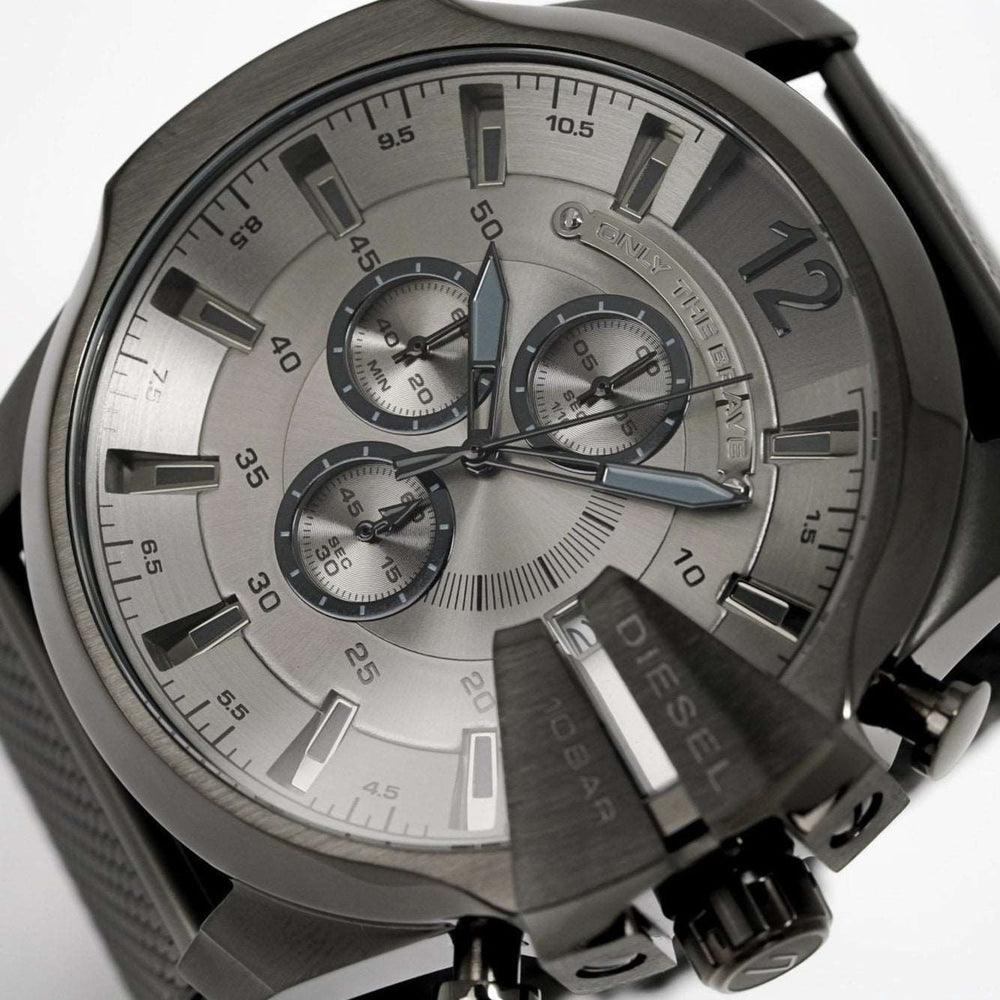 Diesel Dz4527 Men S Chronograph Mega Chief Gunmetal meshlænke ur
