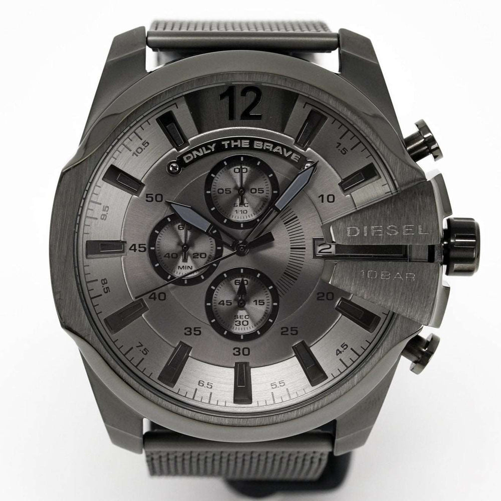 Diesel Dz4527 Men S Chronograph Mega Chief Gunmetal meshlænke ur