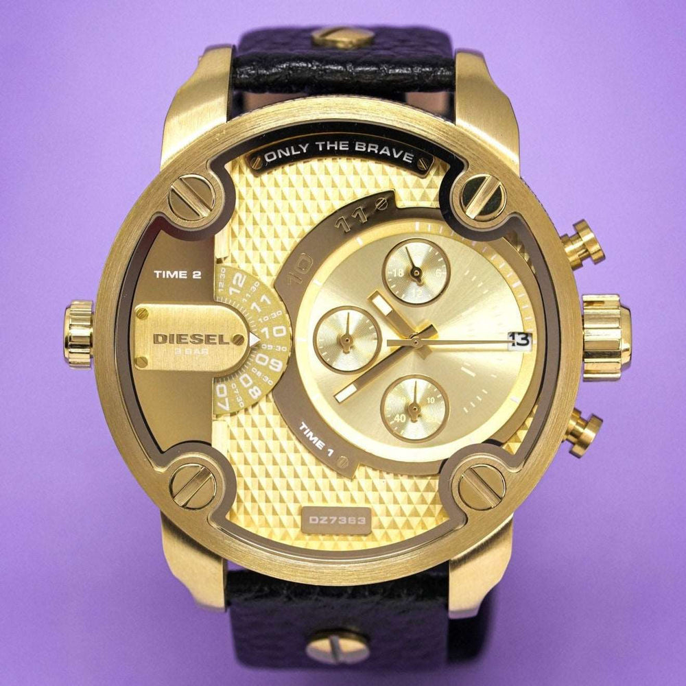 Diesel Dz7363 Men S Chronograph Little Daddy guld ur
