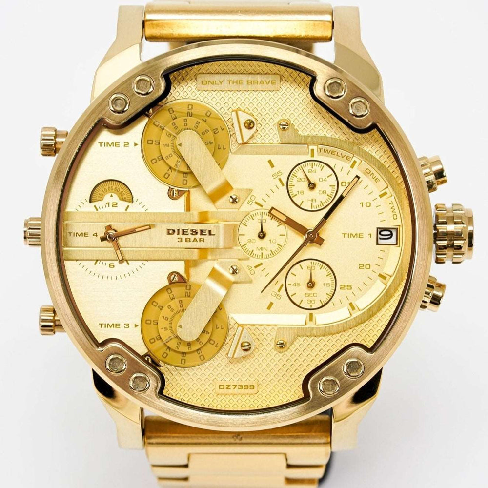 Diesel Dz7399 Men S Chronograph Mr Daddy 2 0 guldfarvet ur