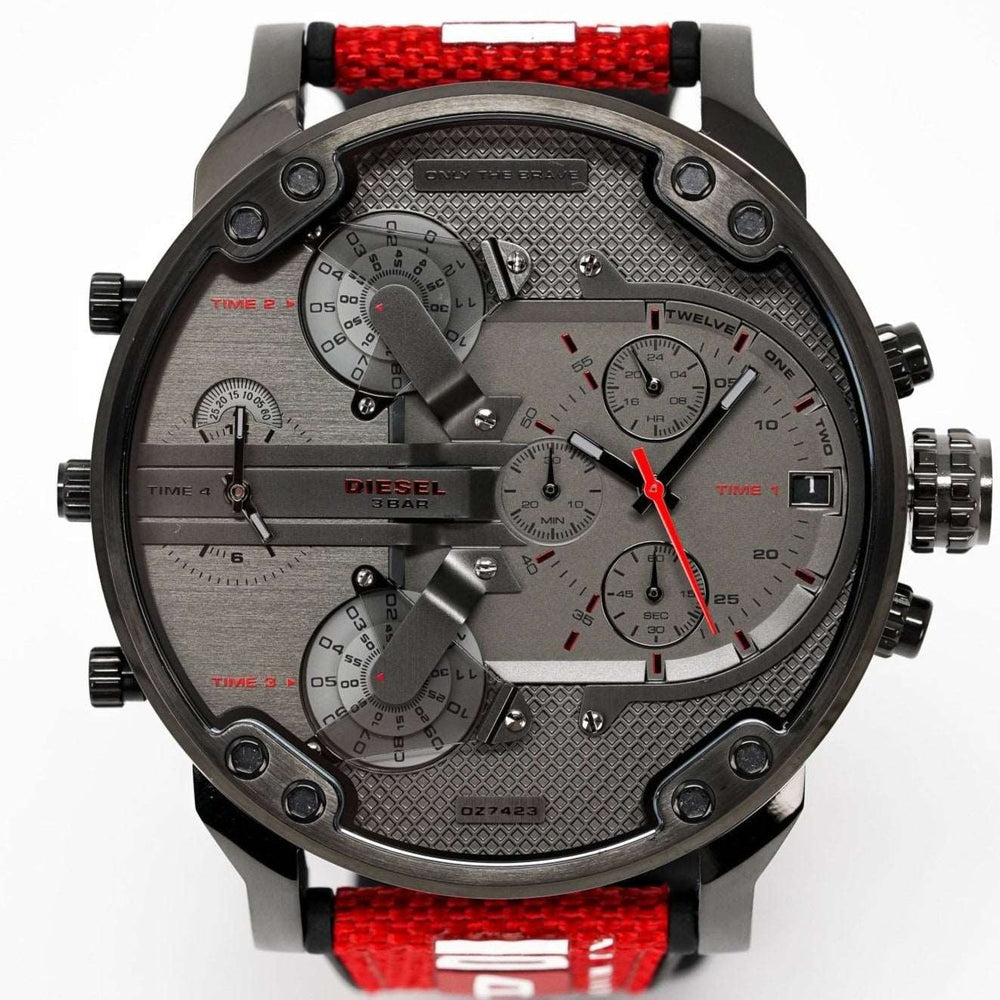 Diesel Dz7423 Men S Chronograph Mr Daddy 2 0 rødt ur