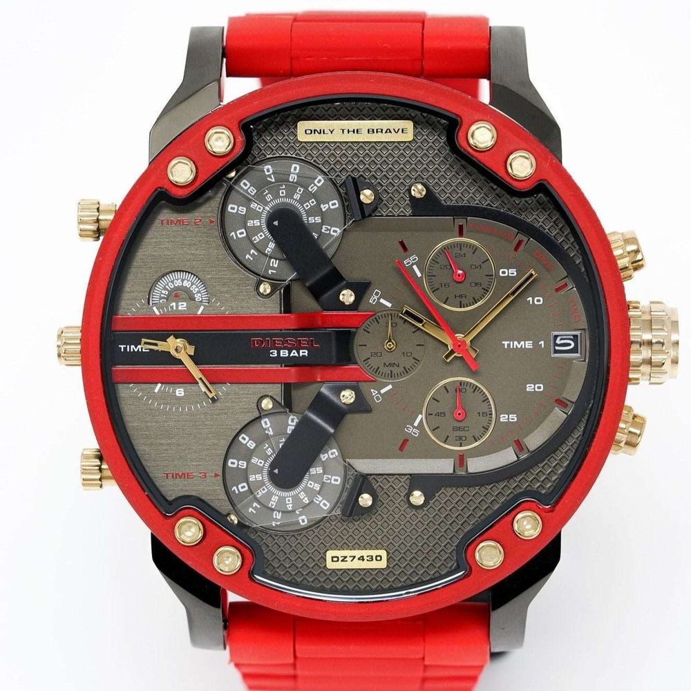 Diesel Dz7430 Men S Chronograph Mr Daddy 2 0 rødt ur
