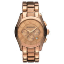 Emporio Armani Ar0365 Men S Valente Chronograph ur med roseguld PVD-belægning