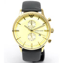 Emporio Armani Ar0386 Men S Gianni Chronograph ur med guldfarvet PVD-belægning