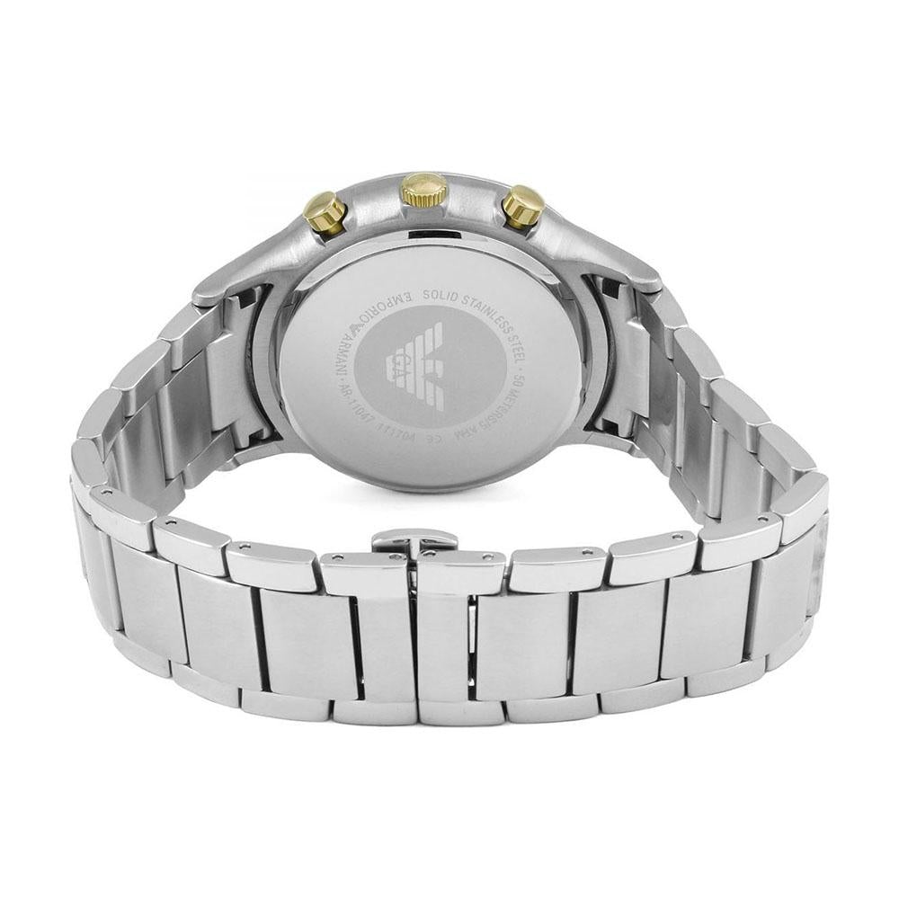 Emporio Armani Ar11047 Men S sølv Chronograph ur