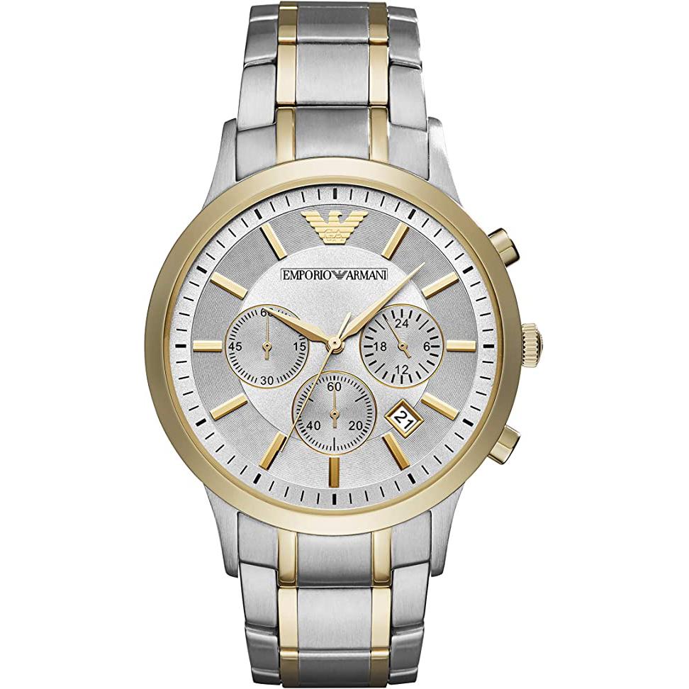 Emporio Armani Ar11076 Men S tofarvet Chronograph ur