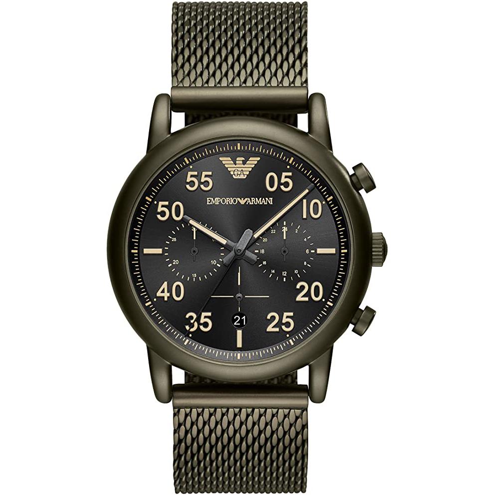 Emporio Armani Ar11115 Men S Sport Khaki grønt ur