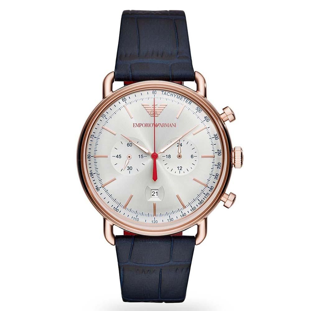 Emporio Armani Ar11123 Men S blå Chronograph ur